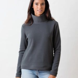 Dudley Stephens park slope turtleneck in LIMITED EDITION color: steel grey.